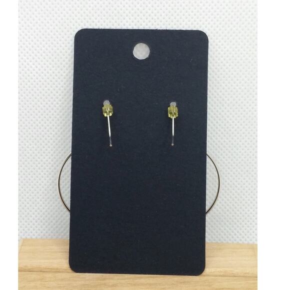 Lia Sophia Large Hoop Earrings Cut Crystal Silver Tone Vintage Dangle Drop Boho - Picture 4 of 11